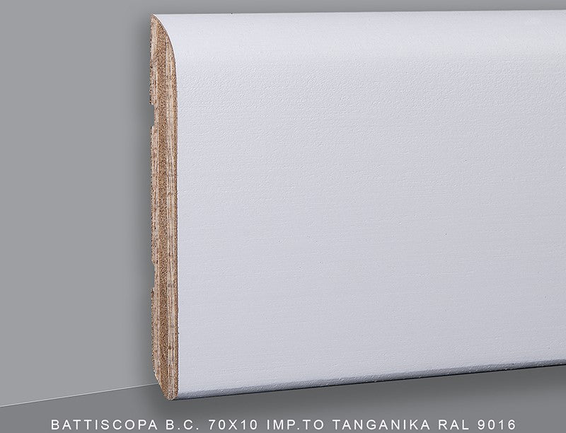 Battiscopa A Becco Di Civetta Impiallacciato