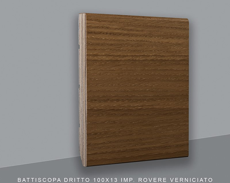 Battiscopa Dritto Impiallacciato